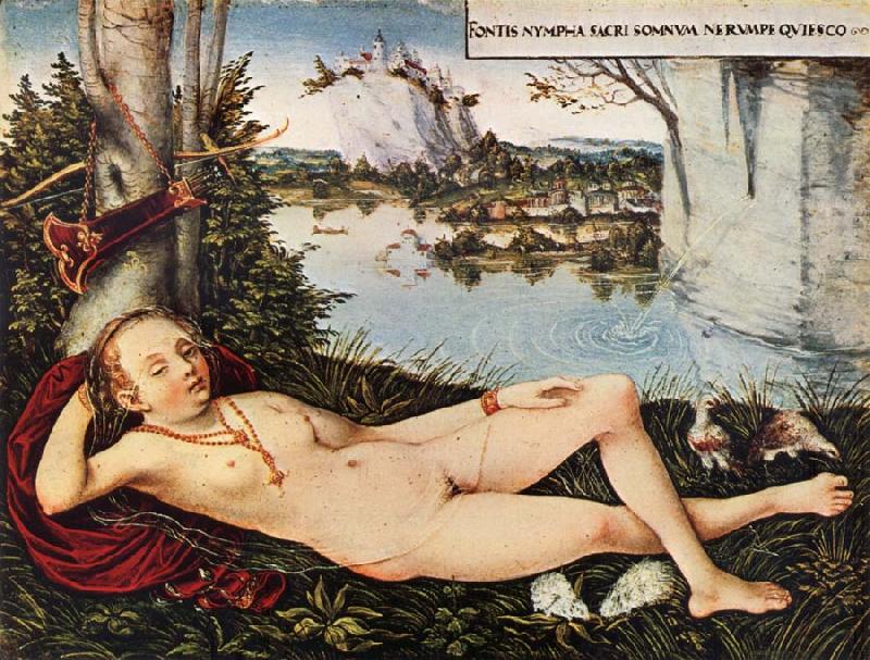 Nymph of the Spring, CRANACH, Lucas the Elder